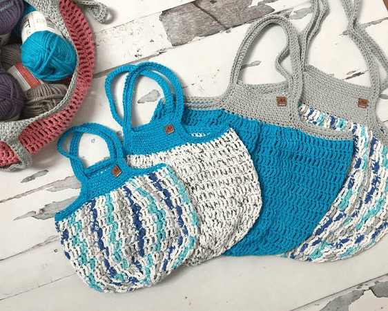 Don't Mesh With Me Market Bag Crochet Pattern by Mjs Off The Hook Designs