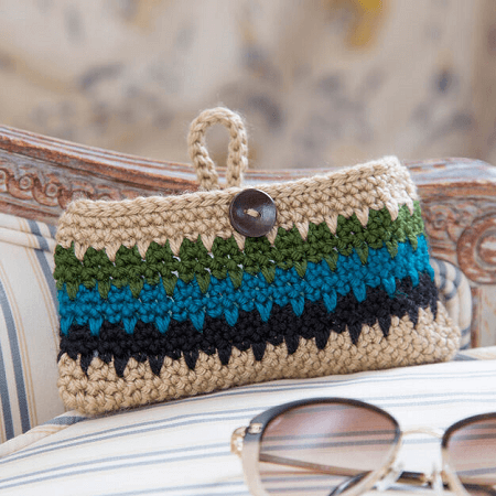 Dynamite Eyeglass Case Crochet Pattern by Red Heart