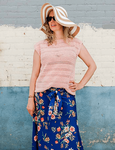 Easy Crochet Summer Top Pattern by Make And Do Crew