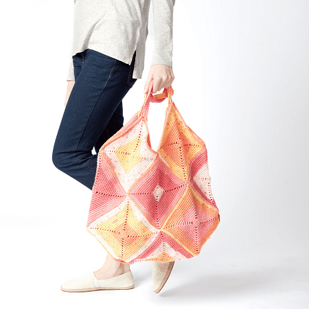 Granny Summer Bag Crochet Pattern by Yarnspirations