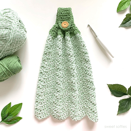 Hand Towel Free Crochet Pattern by Sweet Softies