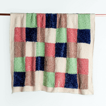 Hip To Be Square Crochet Baby Blanket Pattern by Yarnspirations