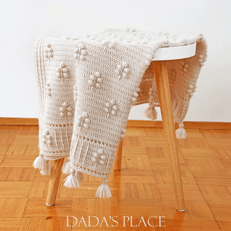 Into The Woods Baby Blanket Crochet Pattern by Dada's Place