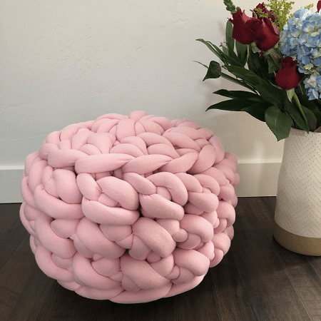 Jumbo Crochet Floor Pouf Pattern by Evelyn And Peter