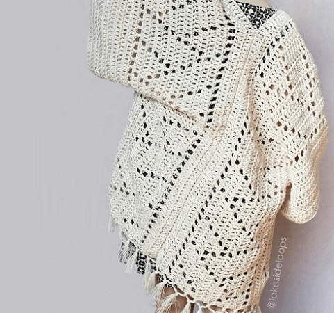 Kenzie Kimono Crochet Pattern by Lakeside Loops