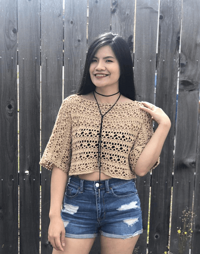 Lacy Summer Top Crochet Pattern by Knitcro Addict