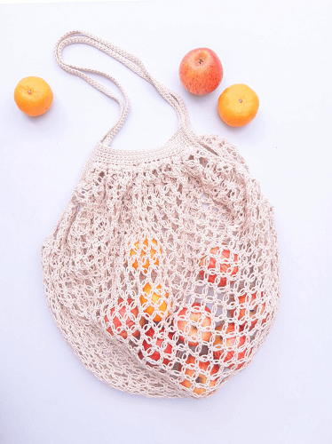 Love Knot Free Crochet Market Bag Pattern by Ned And Mimi
