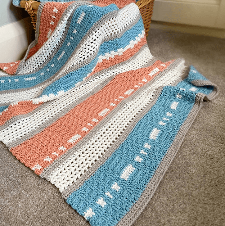 Modern Crochet Baby Blanket Pattern by Han Jan Crochet