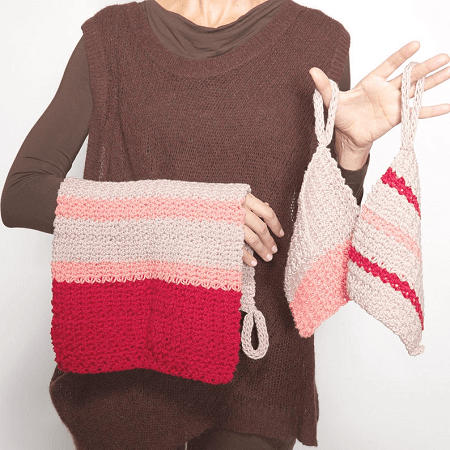 Modern Tea Towel Crochet Pattern by Dabbles And Babbles