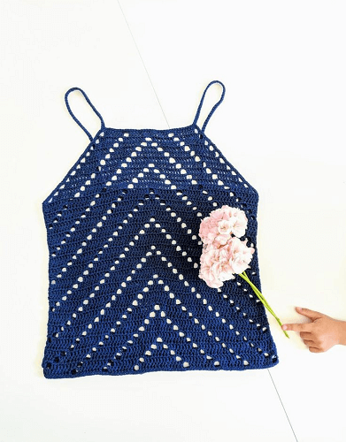 Peaks Crochet Summer Top Pattern by Hooked By Anna