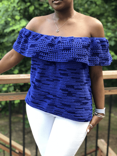Sea Of Summer Top Crochet Pattern by Creations By Courtney