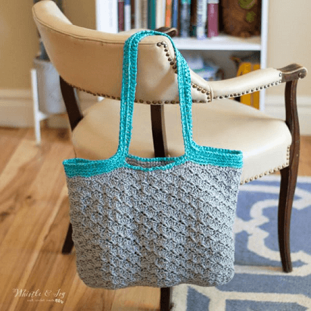 Summer Crochet Raffia Tote Bag Pattern by Whistle And Ivy