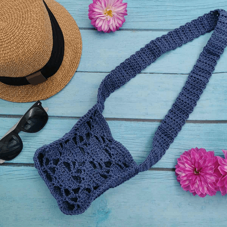 Summer Shoulder Bag Crochet Pattern by Joy Of Motion Crochet
