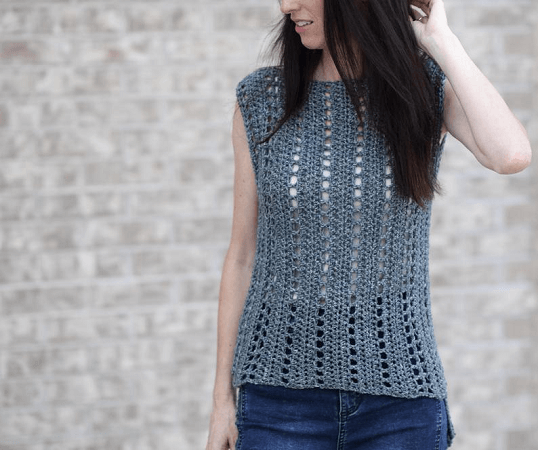 Summer Top Crochet Pattern by Mama In A Stitch