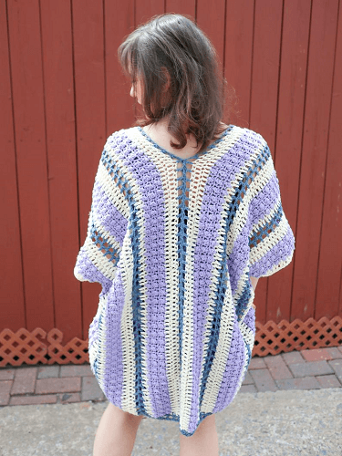 Wisteria Drops Kimono Crochet Pattern by Ravin Sekai Designs