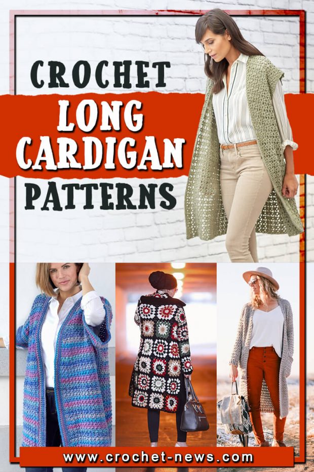 CROCHET LONG CARDIGAN PATTERNS