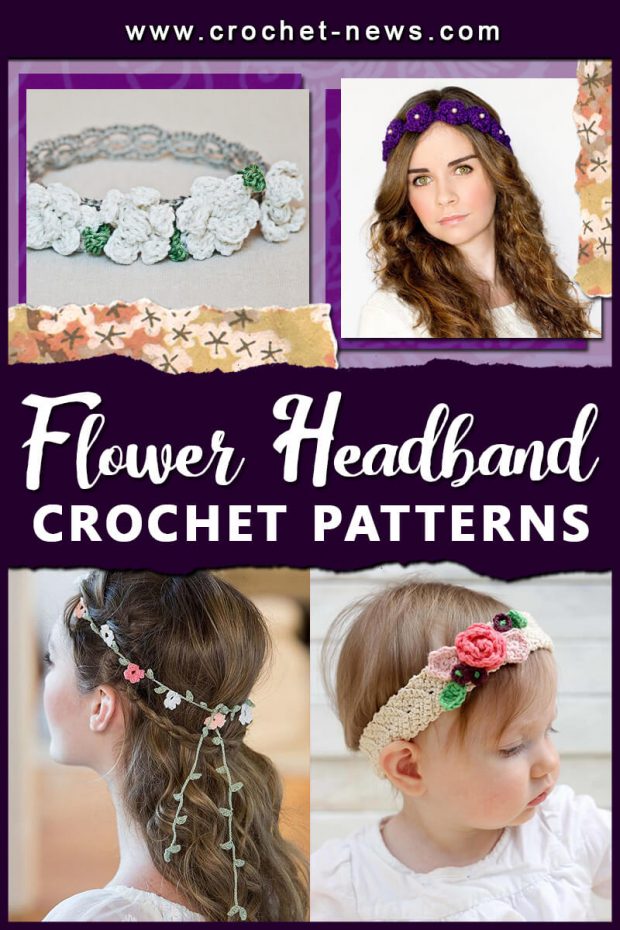 CROCHET FLOWER HEADBAND PATTERNS