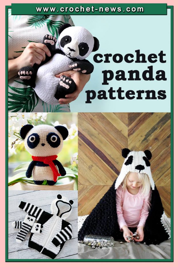 Conjugate Trunk library Starting point 22 Crochet Panda Patterns - Crochet News