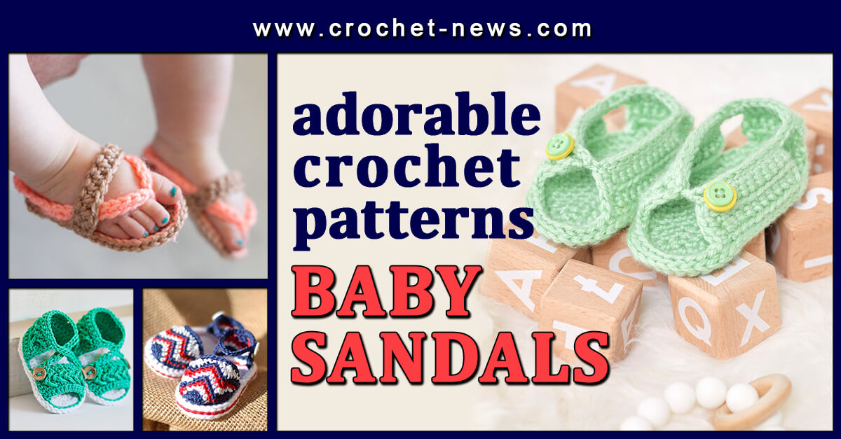 25 Adorable Crochet Baby Sandals Patterns