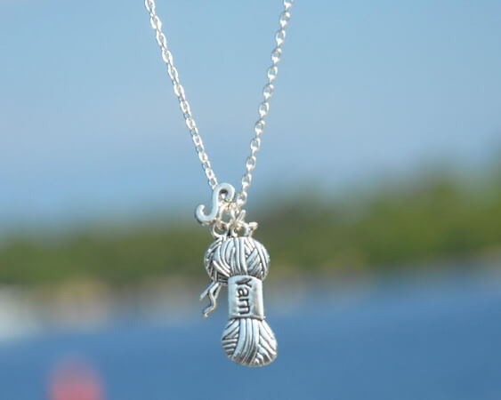 Personalize Necklace Gift for Crocheter 