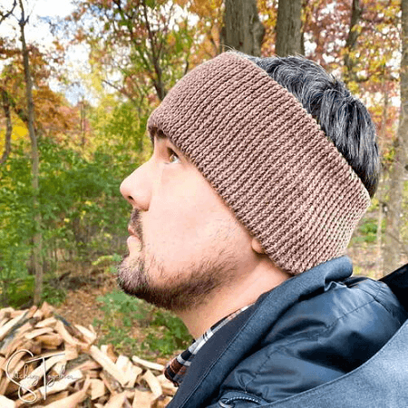 Alton Free Crochet Men's Ear Warmer Pattern by Stitching Together