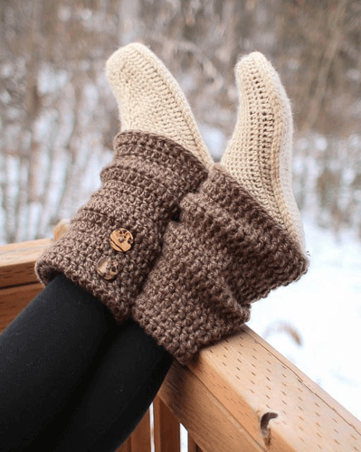 Audrey Boots Crochet Pattern by Mamachee