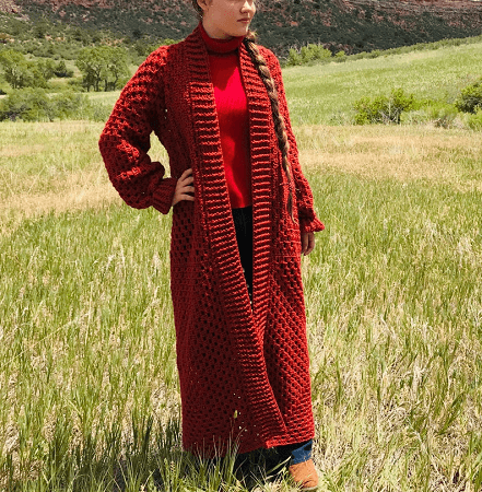 Autumn In The Mountains Cardigan Crochet Pattern by Colorado Shire