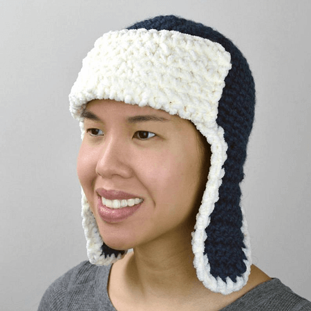 Aviator Trapper Hat Crochet Pattern by Crochet Spot Patterns