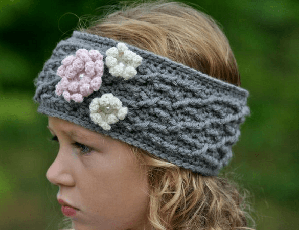 Carys Cabled Headband Crochet Pattern by Ruby Webbs