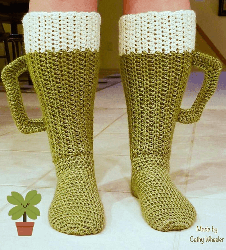 Crochet Beer Sock Pattern by Glenn Artistry Crochet