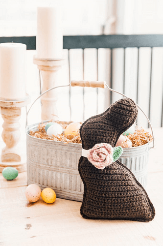 Crochet Chocolate Bunny Easter Pattern by Sewrella