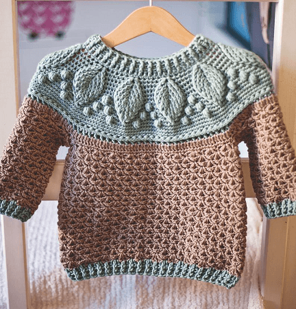 Crochet Harvest Sweater Pattern by Mon Petit Violon