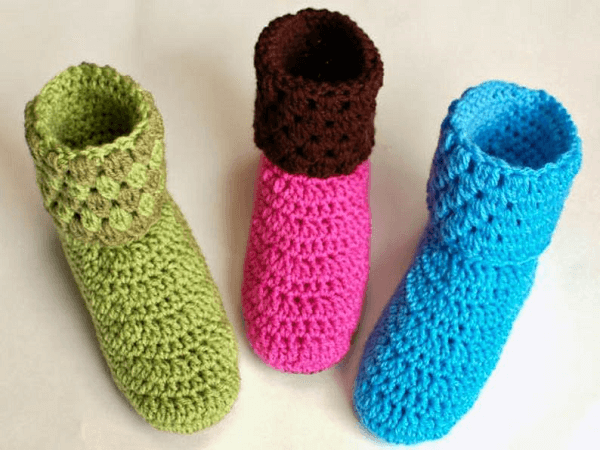 Crochet Ladies Boots Pattern by Petals To Picots