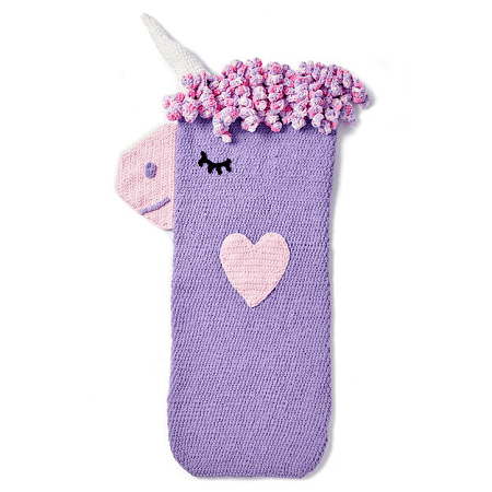 Crochet Unicorn Sack Pattern by Yarnspirations