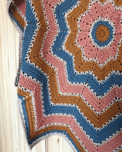 Easy Crochet Star Blanket Pattern by My Crochet Place UK