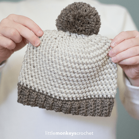 Herringbone Baby Hat Crochet Pattern by Yarn And Chai