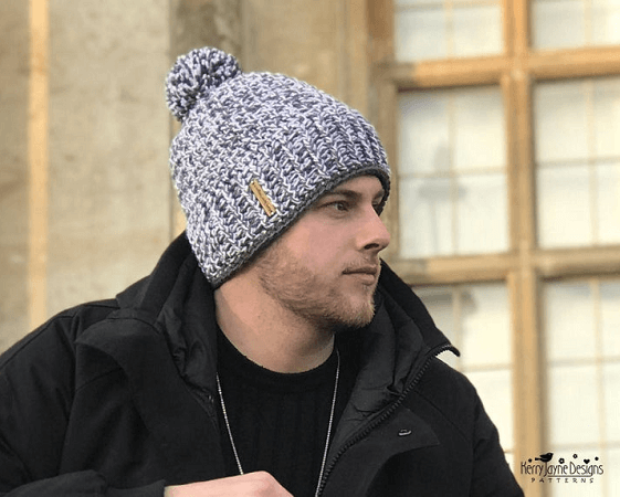 Men's Crochet Hat Pattern by Kerry Jayne Designs