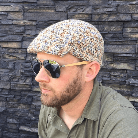 Men's Golf Cap Crochet Pattern by Shabby Sheep Apparel