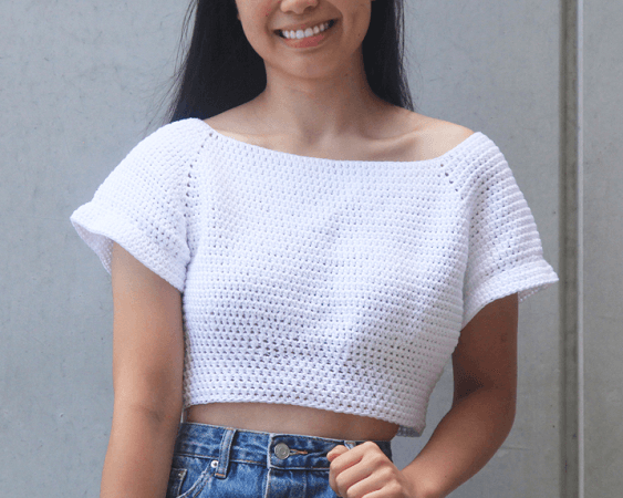 Off Shoulder Crochet Top Pattern by For The Frills