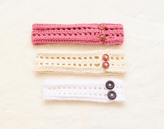 Simple Crochet Baby Headband Pattern by Craft Her Blog