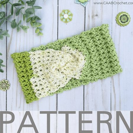 Spring's Arrival Twisted Headband Crochet Pattern by CAAB Crochet