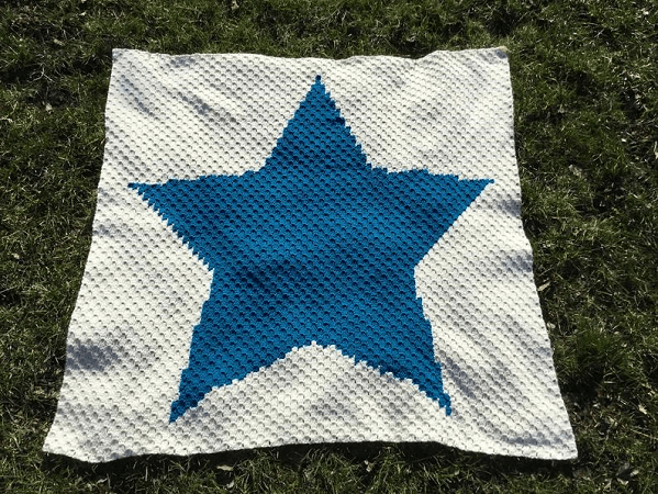 Super Star Crochet Blanket Pattern by Sew Sew Baby Store