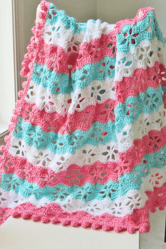 Free Twinkling Baby Star Blanket Crochet Pattern by Crochet Dreamz