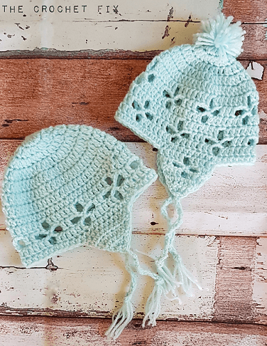 Vintage Vibes Baby Beanie Crochet Pattern by The Crochet Fix