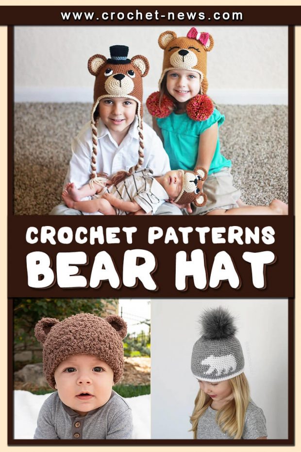 CROCHET BEAR HAT PATTERNS