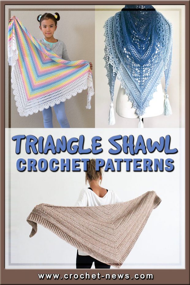 My First Triangle Shawl Free Crochet Pattern - Winding Road Crochet