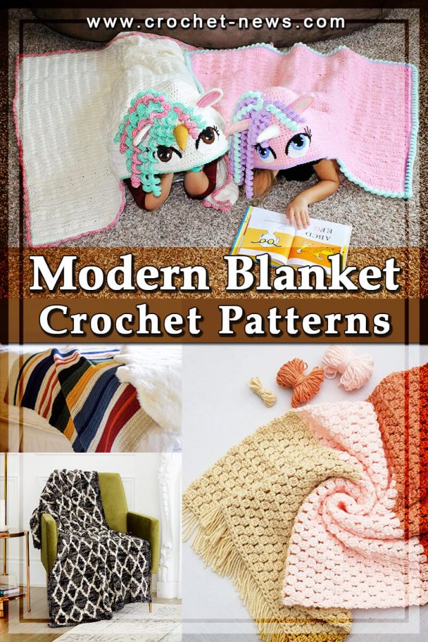 MODERN CROCHET BLANKET PATTERNS