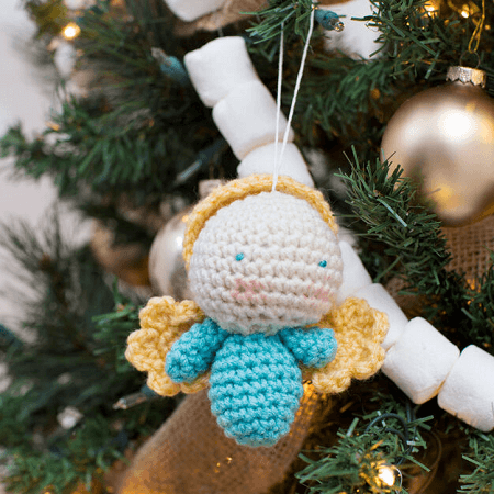 Amigurumi Angel Ornament Crochet Pattern by Red Heart