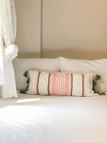 Anthropologie Inspired Long Pillow Crochet Pattern by Bella Coco Crochet