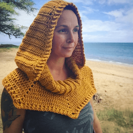 Archers Hooded Cowl Crochet Pattern by Miramar Woods